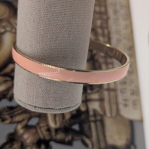 J. Crew Pink and Gold Bangle Bracelet